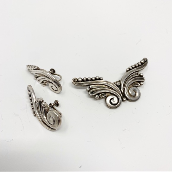 66 Margot de Taxco 5337 brooch and earring set - Picture 9 of 16